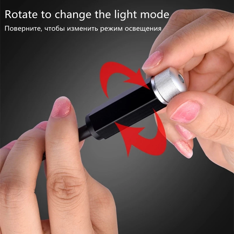 Mini LED Car Roof Star Night Light Projector Atmosphere Galaxy Lamp USB Decorative Adjustable for Auto Roof Room Ceiling Decorat image 3