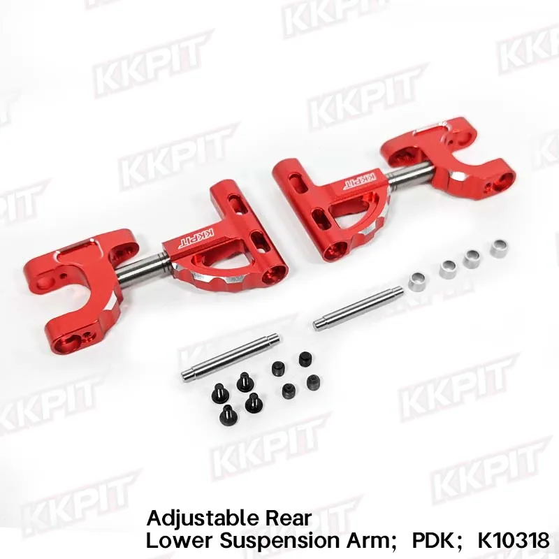 KKPIT-PDK-Adjustable Rear Lower Suspension Arm kit-K10319 Aluminum alloy+titanium alloy1：10 DRIFT CAR-Options