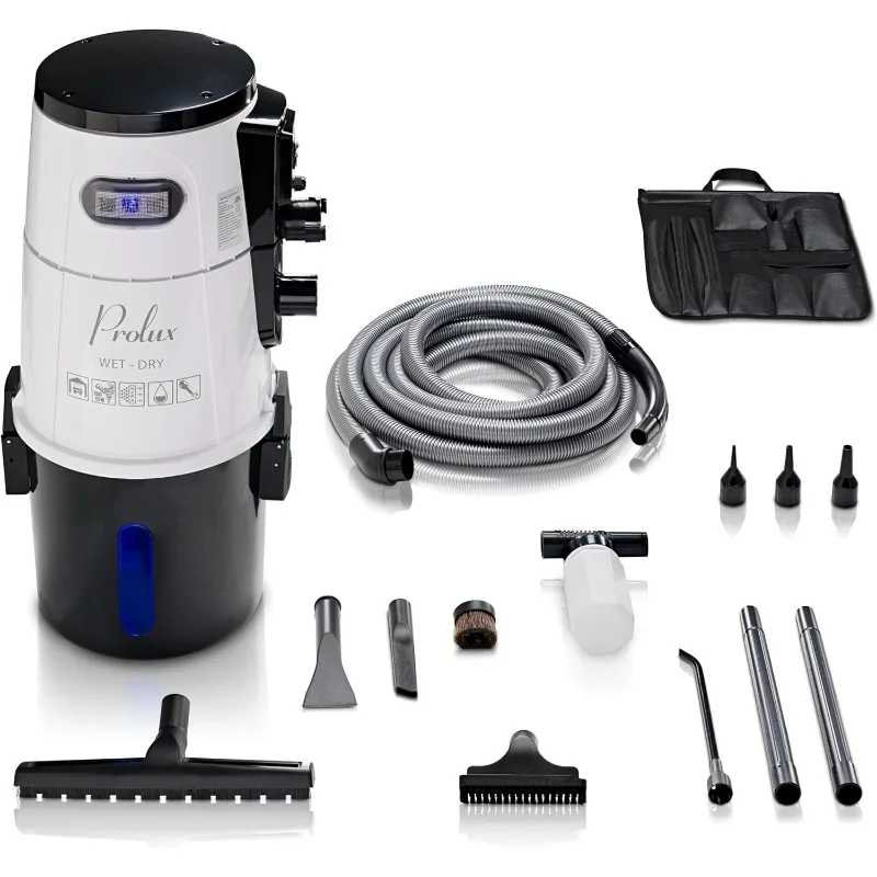 

home.Professional Shop White Wall Mounted Garage Vac, Wet Dry Pick Up