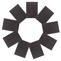 9 Pcs Brown Square Sponge Sandpaper Sheets Ideal Painted Surface Polishing Pad Hand Sanding Block Wet Dry Sandpaper Set High