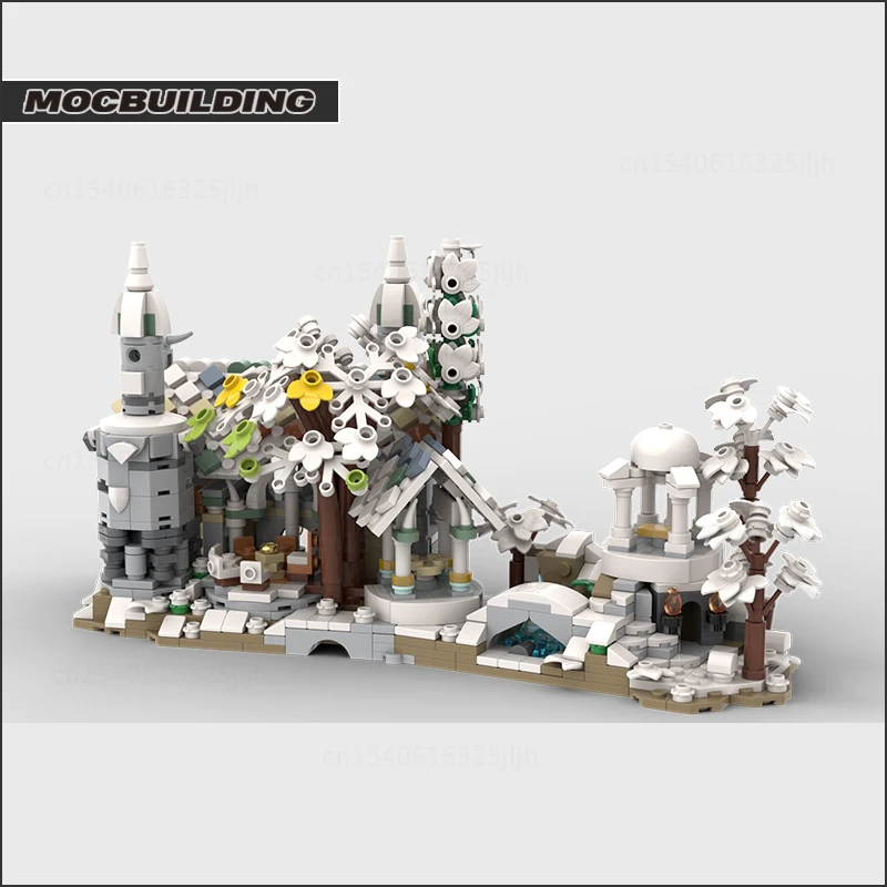 The Rings Movie Scence Moc Building Blocks Mini 10316 Winter Version Technology Bricks Creative Display Model Toys Gifts