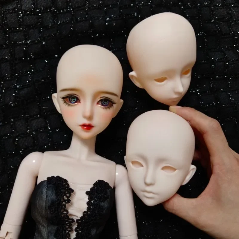 3pcs/set 3 Points No Makeup Single Head Molds DIY Beginner Makeover Doll Head Model Ob11 Doll Decoration Making Accessories