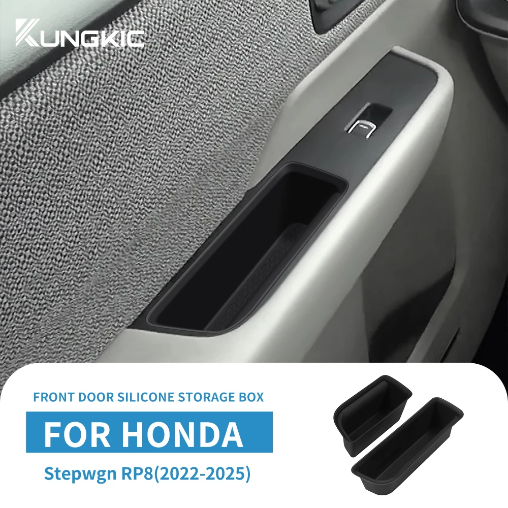 

For Honda Stepwgn Spada RP8 2022 2023 2024 2025 Front Middle Storage Box Pad Holder Cover Center Console Decorative Strip