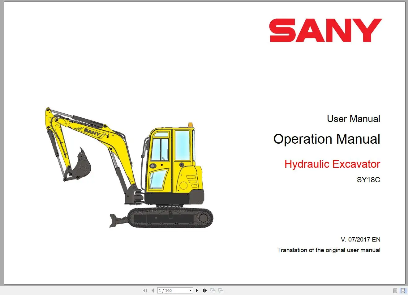 Sany Machinery Spare Parts Catalogue Shop Manual and Diagram DVD PDF