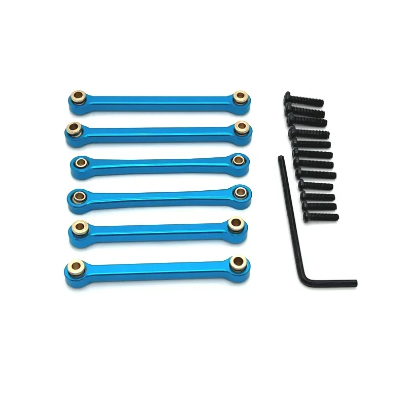 전면 및 후면 타이로드 WLtoys 용 스티어링 타이로드 144016 144018 액세서리 금속 업그레이드 부품 Rc 크롤러 자동차 트럭 버기