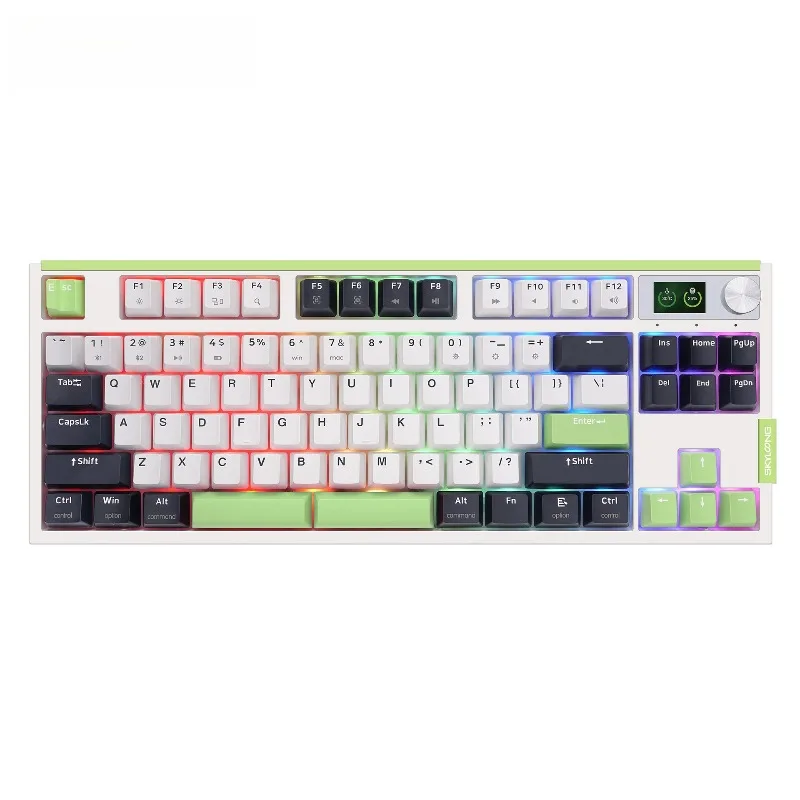 

GK87 Pro Youth Edition Mechanical Keyboard RGB Wired/Triple Mode 2.4G Keyboard
