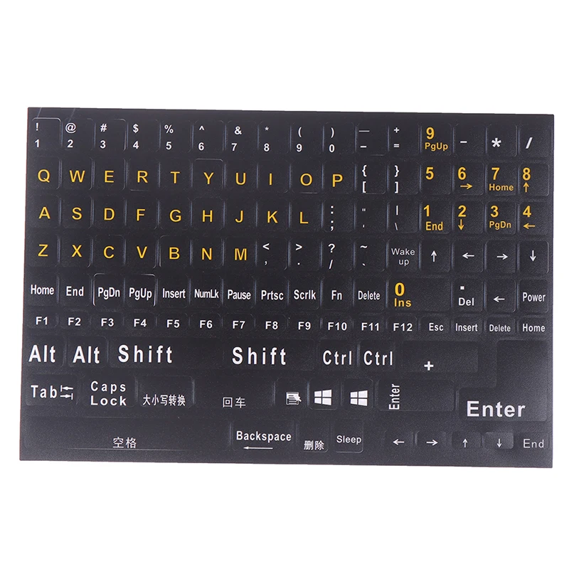 New English 120 Keys Matte Standard Waterproof Keyboard Stickers Letter Alphabet  English Language Keyboard Sticker