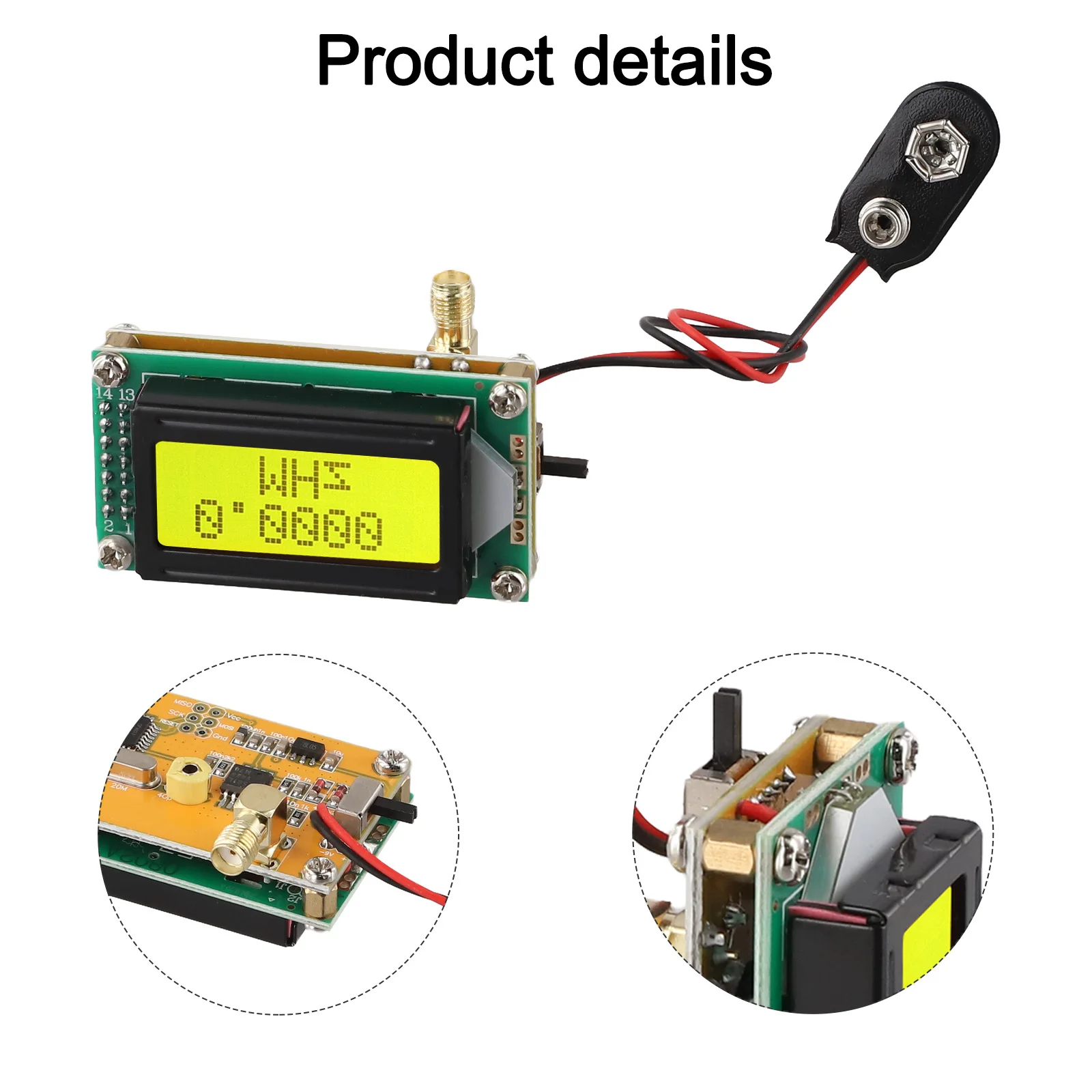 High Accuracy 1-500MHz RF For For Frequency Counter Meter With 0802 LCD Display For Ham Radio Amateur Tester Module