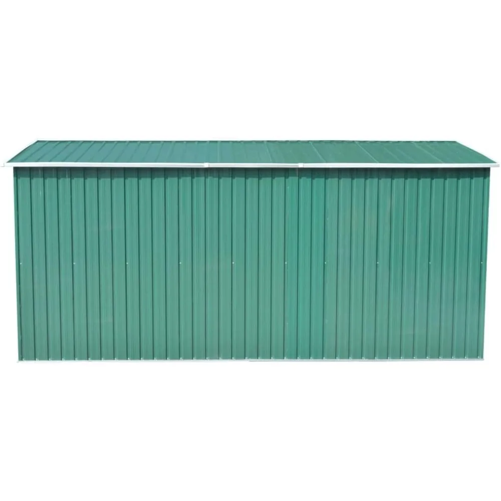 منازل جاهزة للتخزين في الهواء الطلق، سقيفة معدنية صغيرة، تخزين الأدوات، للحديقة، الفناء الخلفي، الفناء، سطح السفينة، سقيفة الحديقة 101.2x154.3x71.3 Me #4