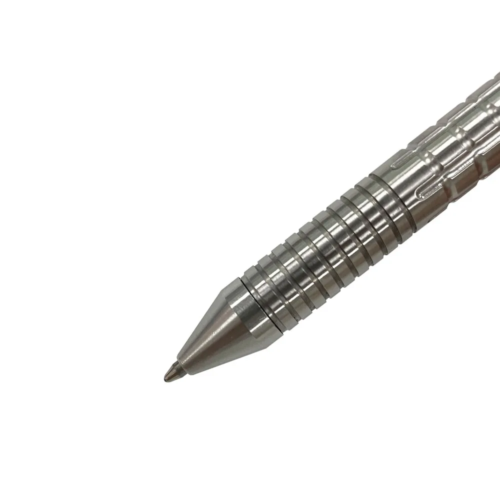 EDC Edelstahl Kugelschreiber Schiebe Metall Stifte Handgemachte Schädel Tasche Clip Unterschrift Stift Im Freien Schreiben Werkzeuge – Detail 7