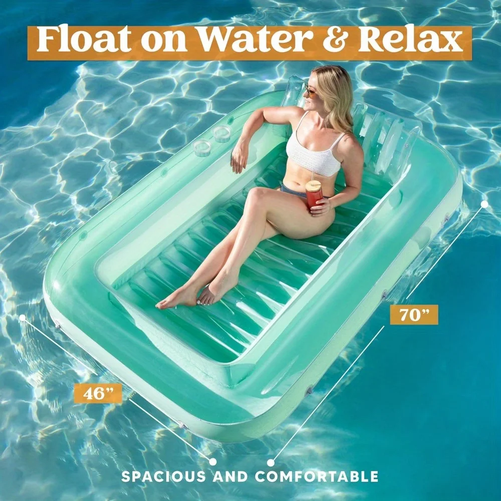 Inflatable Tanning Pool Lounger Float 70