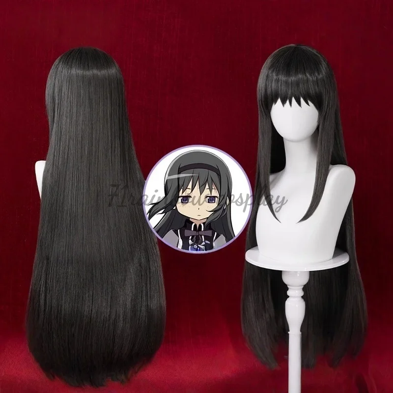 71rainbow Cosplay Puella Magi Madoka Magica Akemi Homura Cosplay Wig Anime Hair Cosplay Wigs