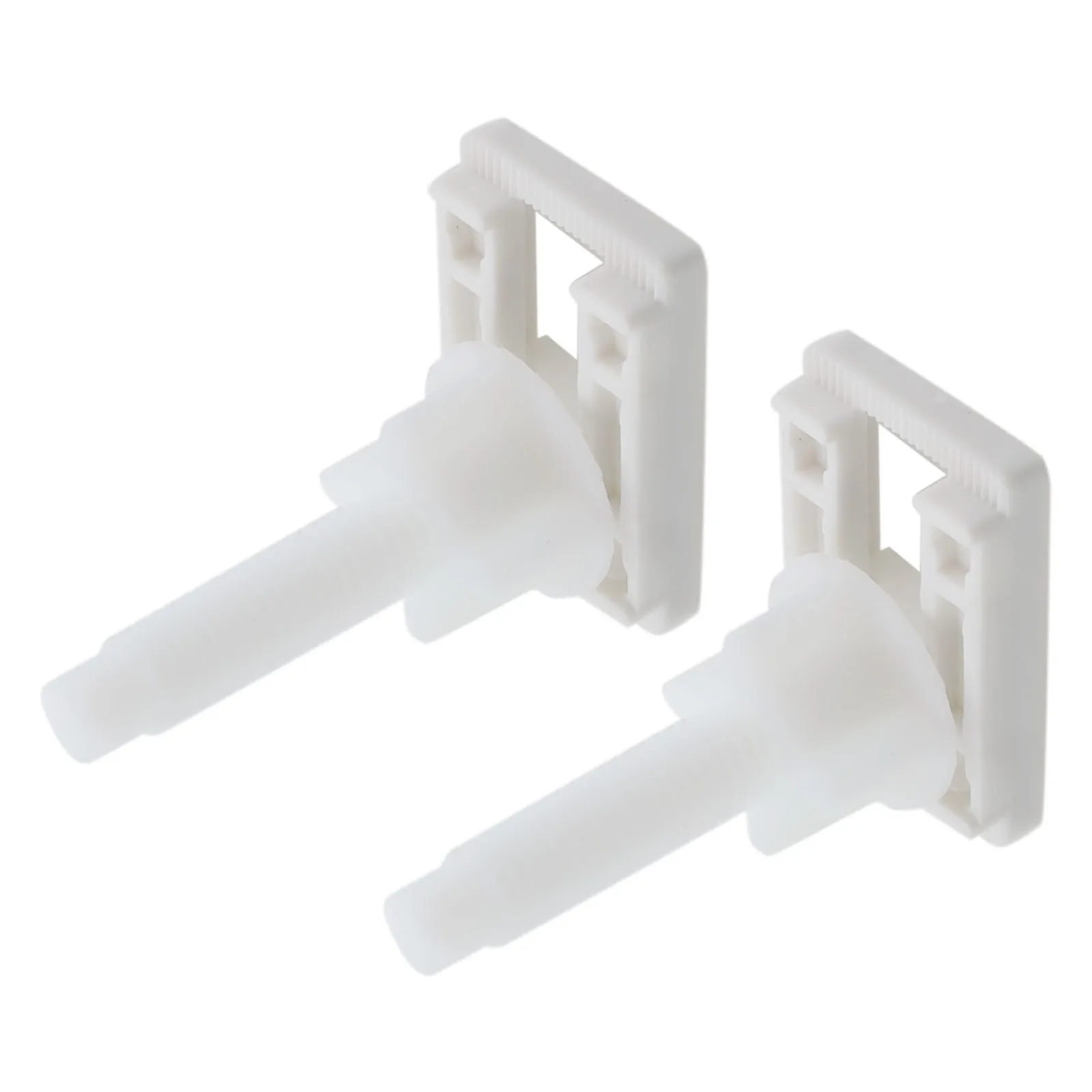 Toilet Lid Toilet Hinge Screws Hinge Screw AccessorieL Bolt Fixing Plastic Rectangle Toilet Lid Hinge Screw White 2PCS