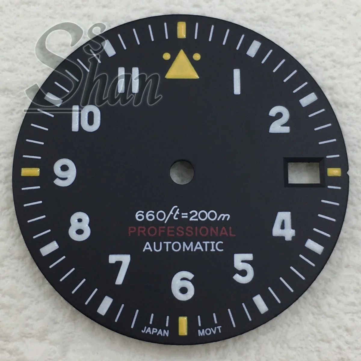 Cadran de montre de Style pilote NH35 29mm, cadran noir bleu vert blanc C3 vert lumineux adapté à la montre à mouvement NH35