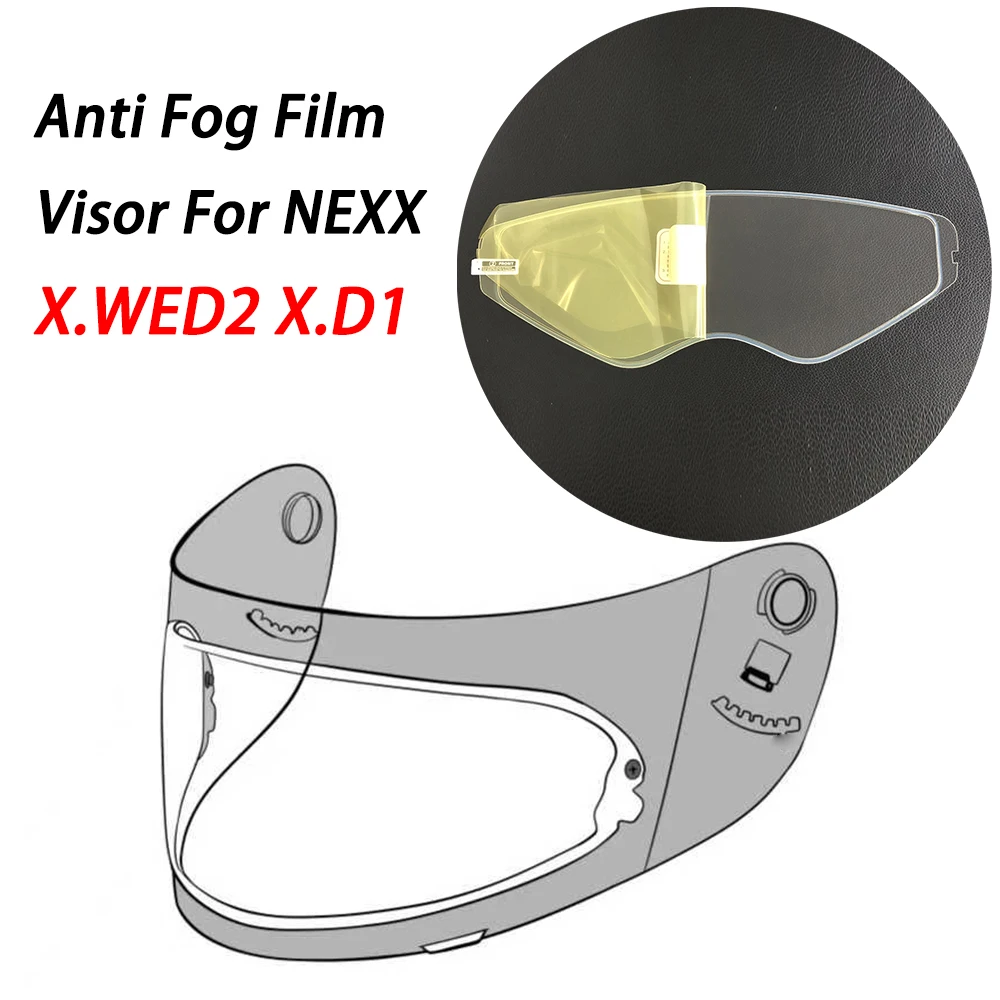 Visor inserts Film Anti Fog Motorcycle Helmet for Nexx X.WED2 X.D1 XD1 Moto Helmet Accessories Antifog Lens Film
