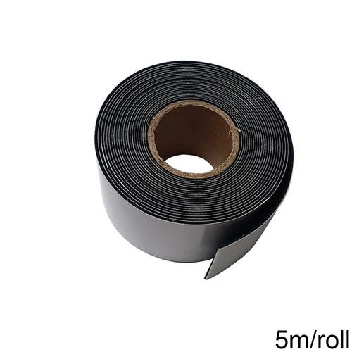 Imagen 2 del producto 5M/rollo de cinta de fieltro negra para escobilla de goma con pegamento autoadhesivo, borde de fieltro de tela de repuesto para raspador, herramientas de envoltura de coche, A08-5M