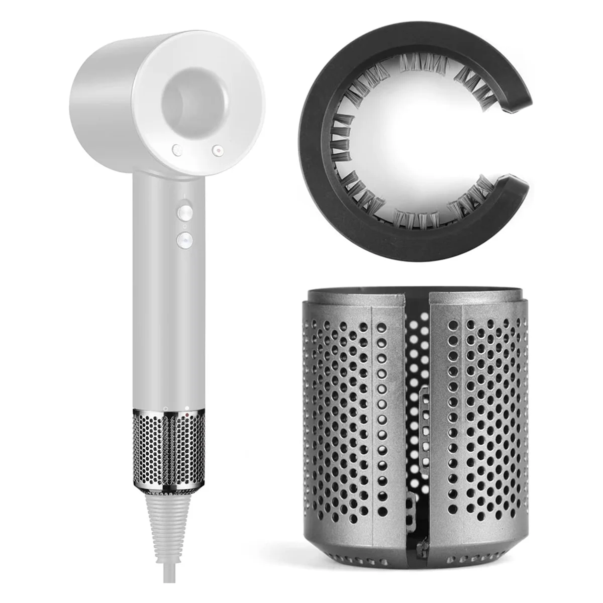 ร้อนเครื่องเป่าผมกรองเปลี่ยนสําหรับ Dyson Supersonic HD01 HD03 HD08 HD15 เครื่องเป่าผมด้านนอกกรองอะไหล่ซ่อม C