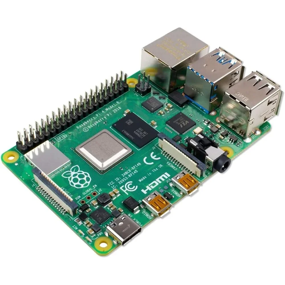 Store Best-Sellers Raspberry Pi 4 Model B Quad Core 64 Bit Computer with WiFi Bluetooth 3.74"L x 2.95"W x 1.1"H
