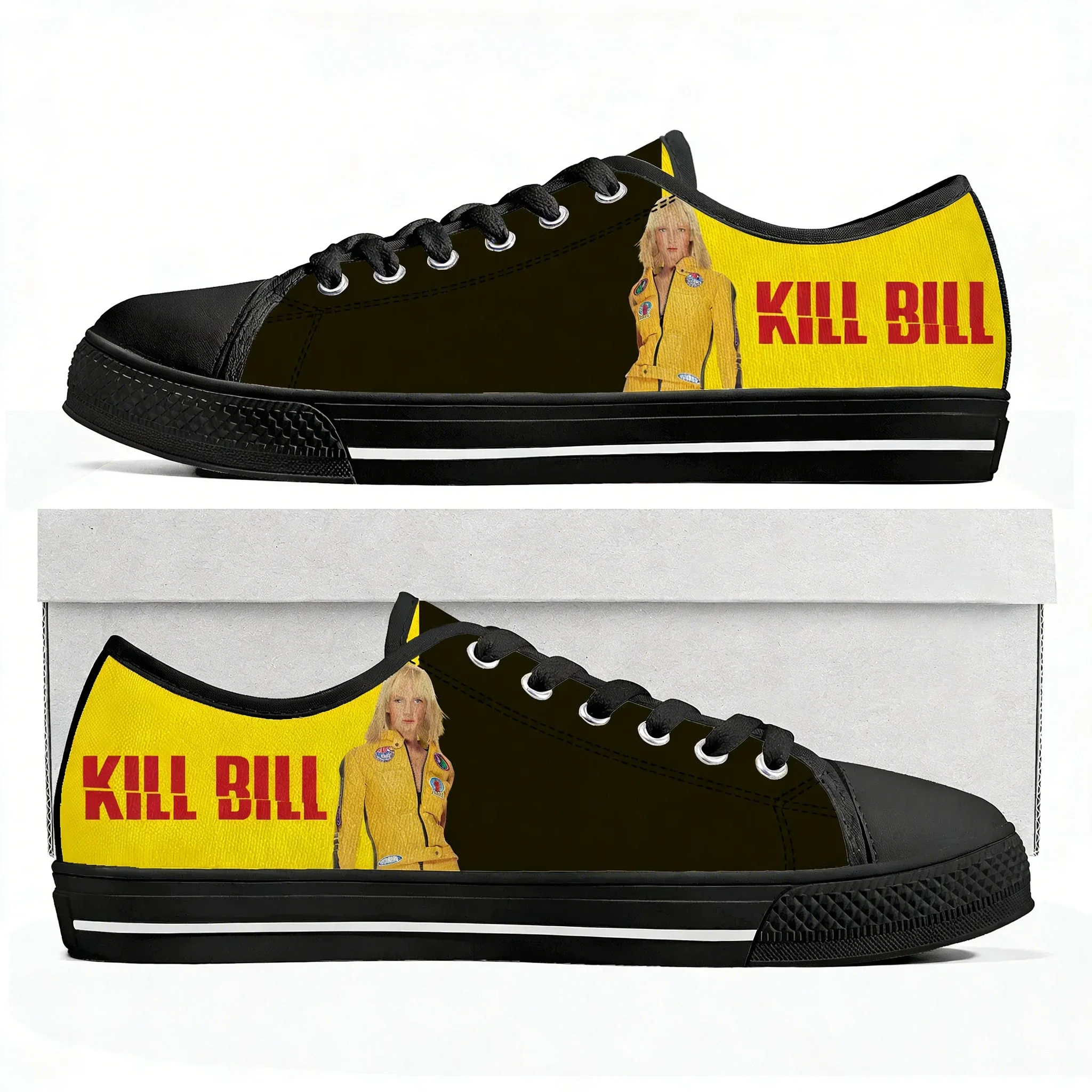 Kill Bill Hattori Hanzo Ninja Samurai Low Top Sneakers Mens Womens Teenager Canvas Sneaker Casual Custom Shoes Customize Shoe