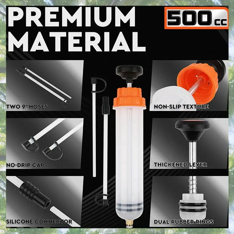 التجزئة سيارة النفط السائل النازع ملء زجاجة 500 مللي السيارات دليل الفرامل مضخة زيت نقل استخراج السائل