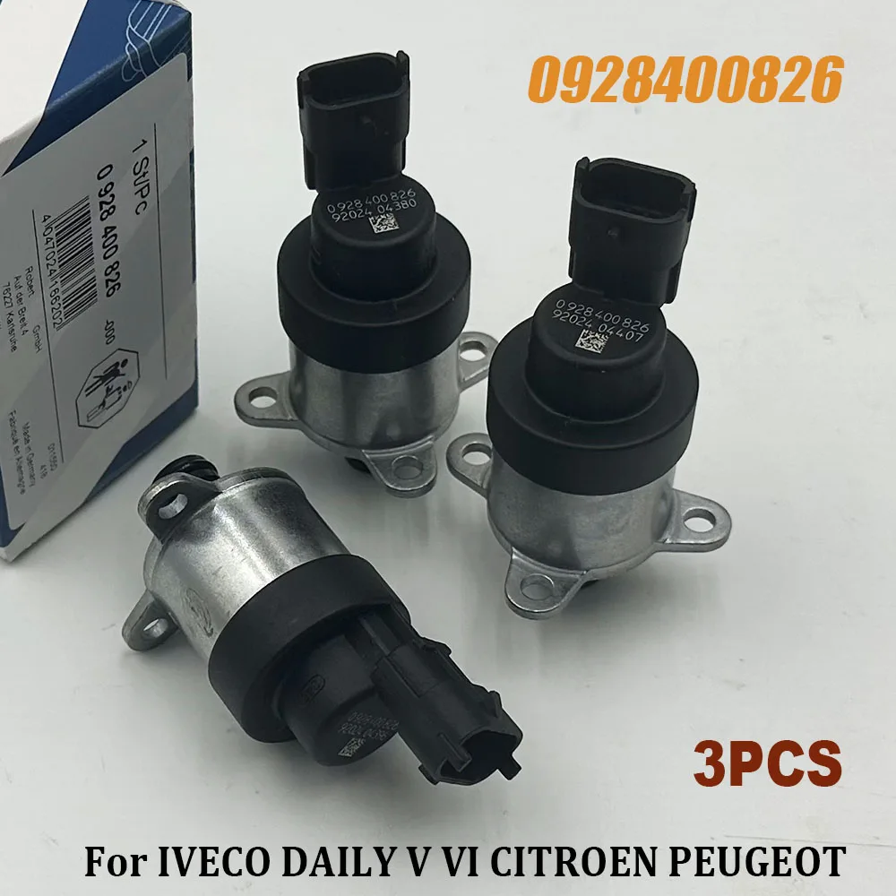 

NEW 3PCS 0928400826 Fuel Pump Pressure Regulator Control Metering Solenoid Unit 71772310 928400826 For Ivecoo Daily Jeepp