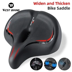 WEST BIKING MTB Bike Seat Wide Bicycle Sofa-Like Comfy Oversized Saddle Universal Electric Bike Exercise Stationary Bike Seat