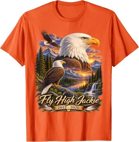 Fly High Jackie, Jackie und Shadow Weißkopfseeadler T-Shirt Y2k Lässige Grafik-Bekleidung Weißkopfseeadler Großer Bär Jackie und Shadow T-Shirt Geschenk – Detail 14