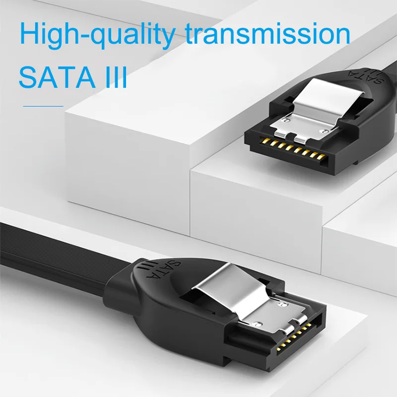 SSD HDD SATA 3.0 III Data Cable to SSD HDD Hard Disk Drive Cord Sata3 Straight Right Angle 6Gb/s for MSI Gigabyte Motherboard