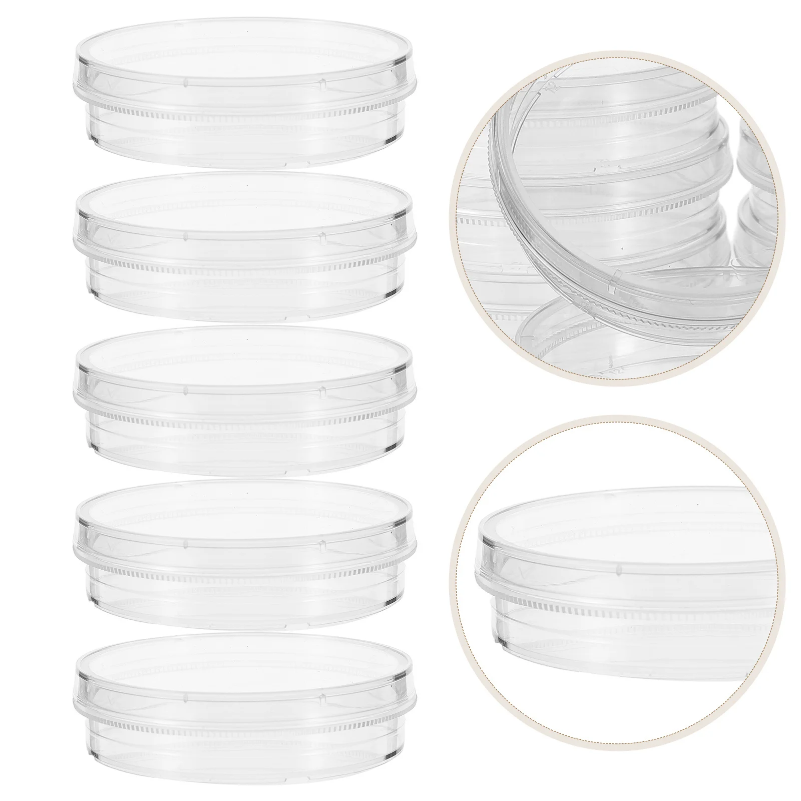 

10pcs Cell Culture Dishes 60Mm Plastic Petri Dish With Lid For Lab Science Microbiology Biology Experiments Clear Culture Plates