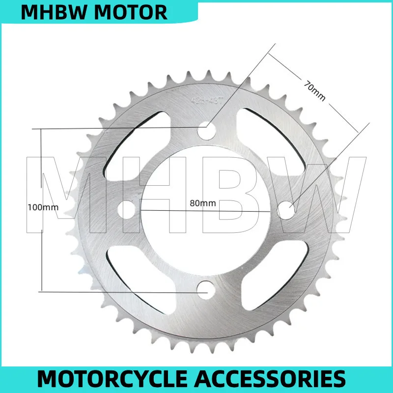 Rear Sprocket 41 / 43 / 46 Teeth for Haojue Gz150-a Gz125hs