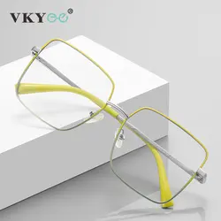 VICKY High Quality Rectangle Prescription Reading Glasses for Men Women Myopia Hyperopia Anti Blue Light Optical Eyeglasses3089