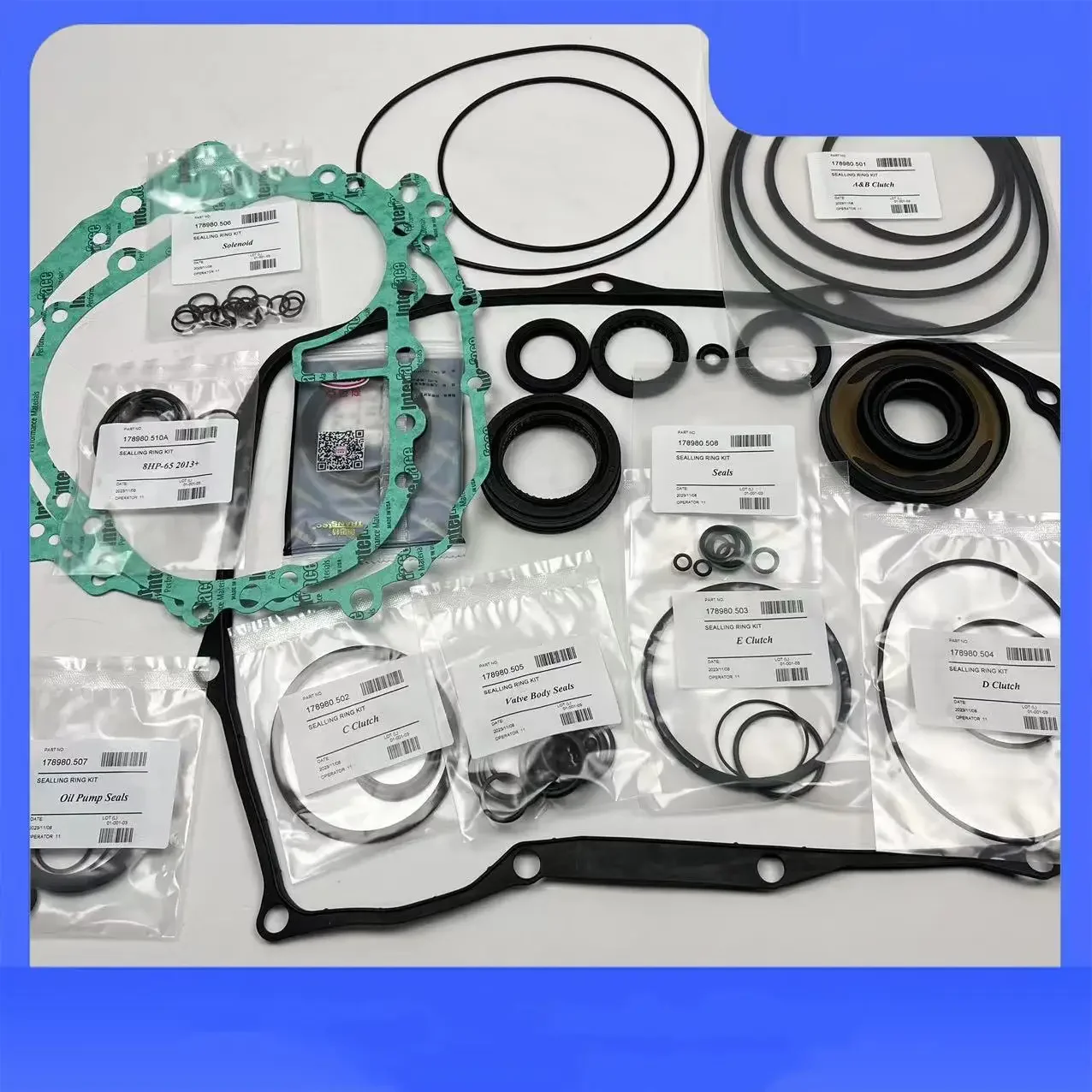 8HP65 8HP65A Clutch Overhaul Gasket Kit For Audi BMW 8 Speed Transmission Seal Repair Kit