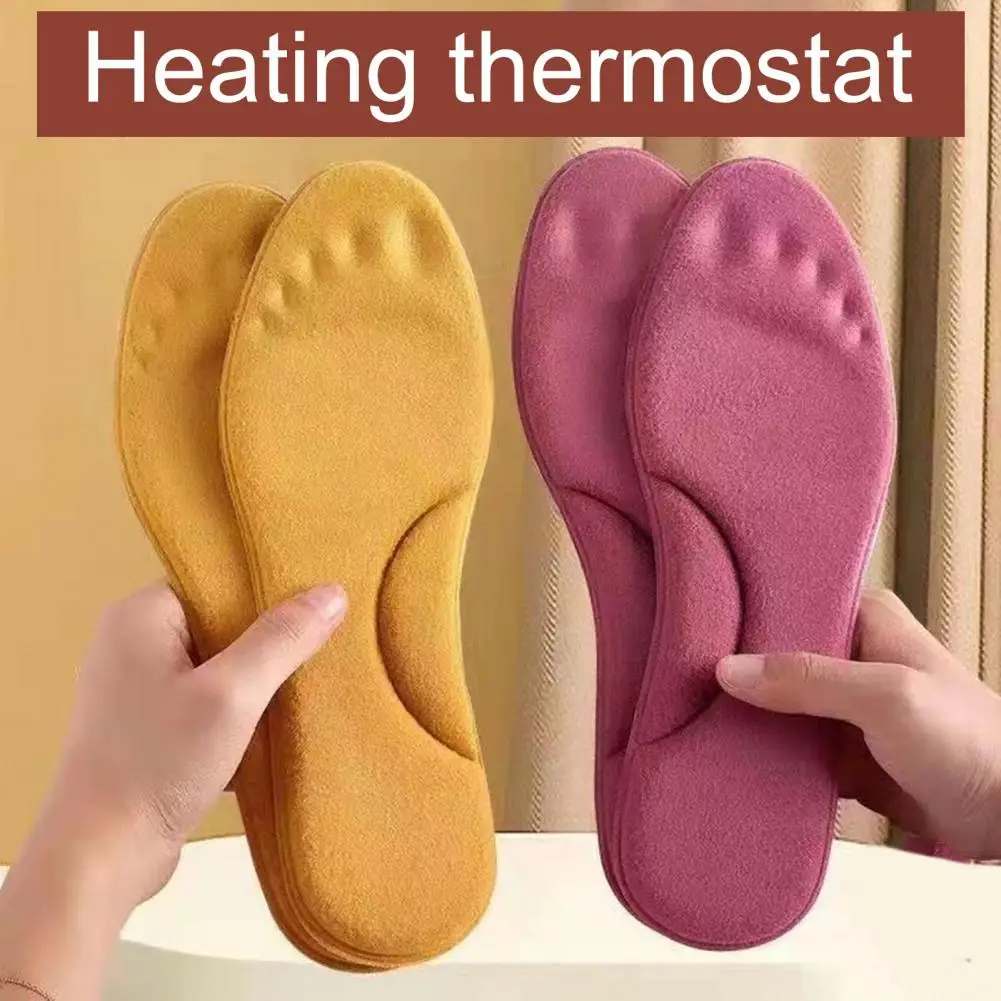 Women Men Heated Insoles Self Heated Thermal Insoles Feet Warmer Memory Foam Arch Support Cushion Sports Self-heating Shoe Pads