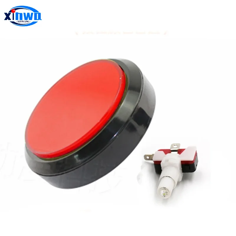 LED-Leuchttaster 60 Mm – Flach, 3-Pin-Schalter, 12 V, Beleuchtet, Für Arcade & Maschinen