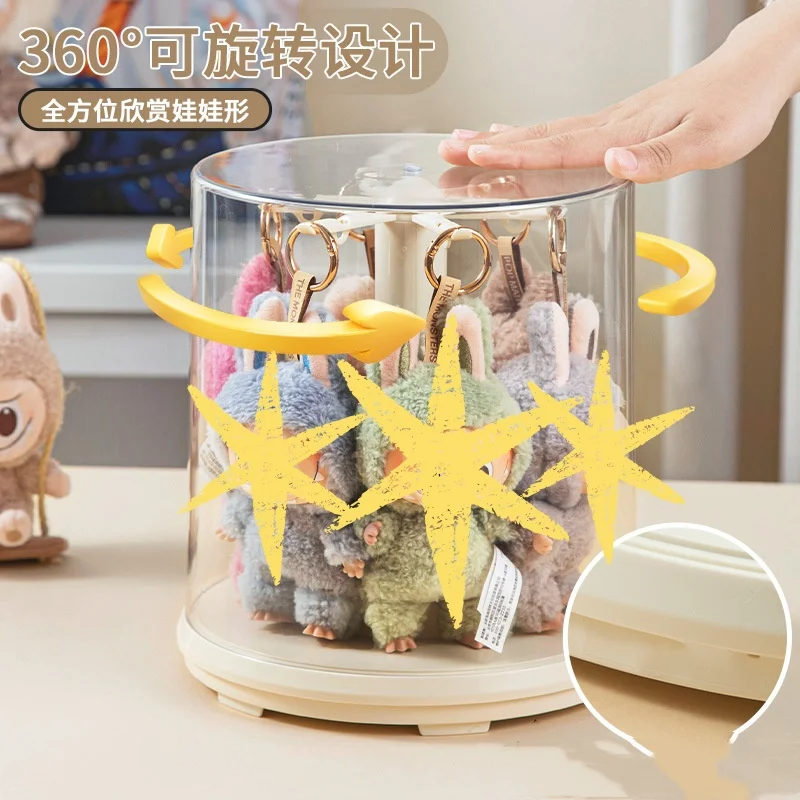 

Pendant Display Box Rotating Transparent Doll Handmade Blind Box Storage Display Rack Decoration In Stock