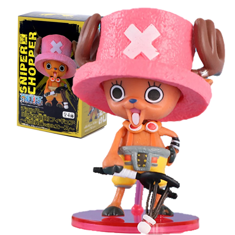 8cm tony chopper cosplay figura anime uma peça sanji usopp portgas d ace modelo de golfe brinquedo presente coleção ornamentos pvc