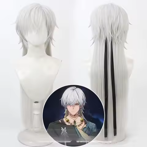 Wuthering Waves Geshu Lin Cosplay Wig Anime Roleplay Party Costume Prop Synthetic Hair