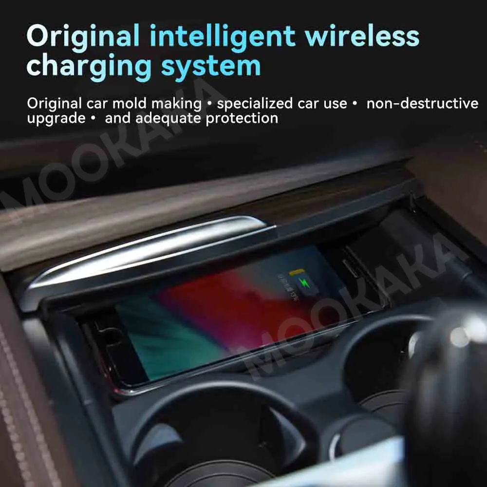 For BMW 5 Series 6 GT 2018-2022 Quick QI Car Wireless Charger Fast Charging Intelligent Infrared Phone Dashboard