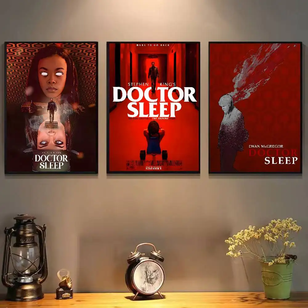 ملصق فني للنوم على شكل دكتور من فيلم إثارة مع مطبوعات لتزيين غرفة النوم وغرفة المعيشة
