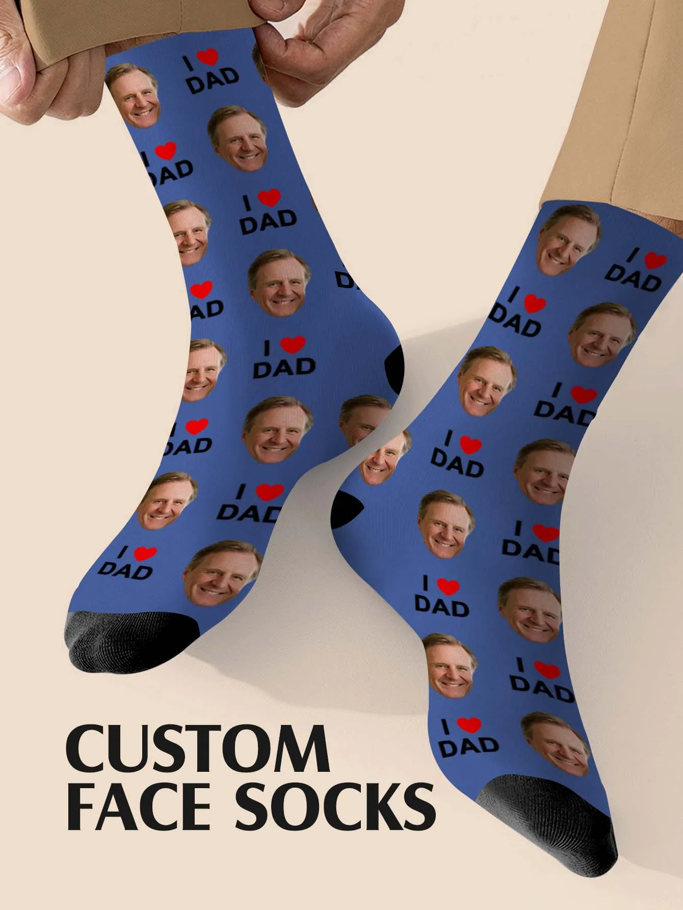 Custom Father Day Socks Custom Photo Sock Custom Printed Socks Custom Picture Socks Father Day Gift Love Gift