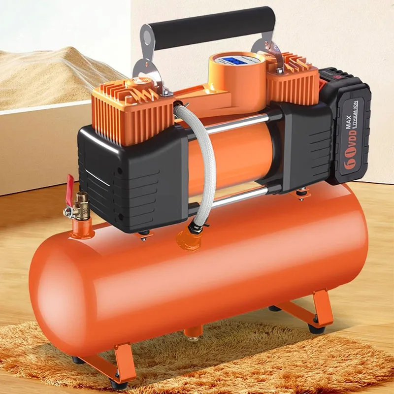 

21 В воздушный компрессор, насос для накачивания автомобильных шин, бесшумный воздушный компрессор, портативный воздушный насос для деревообработки и покраски
