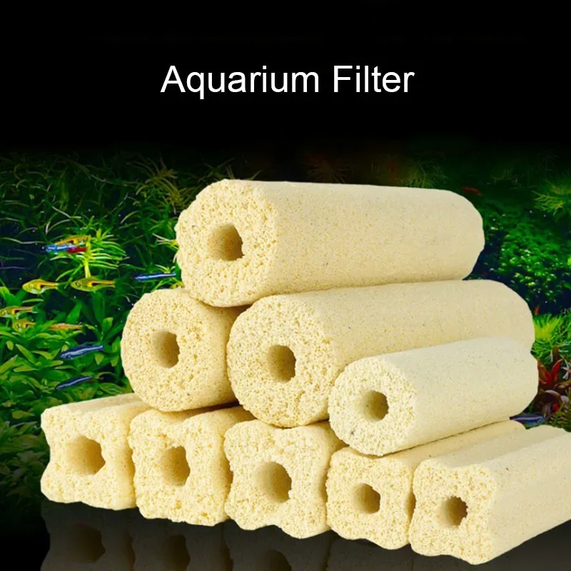 1pcs Aquarium Filter Ceramic Biochemical House Media Nitrifying Bacteria Fish Tank Accessories For Aquarium Water Cleaning