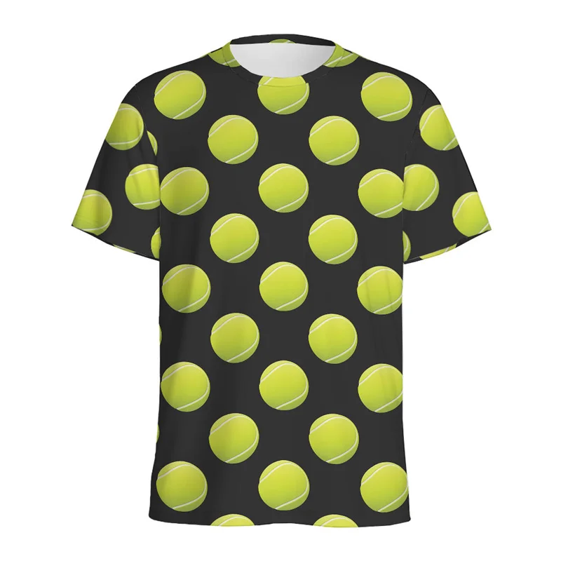 Unique Softball Tennis 3d Printed T Shirt For Men Kids Outdoor Sports Loose T-shirt Summer Short Sleeves Round Neck Tee Shirts