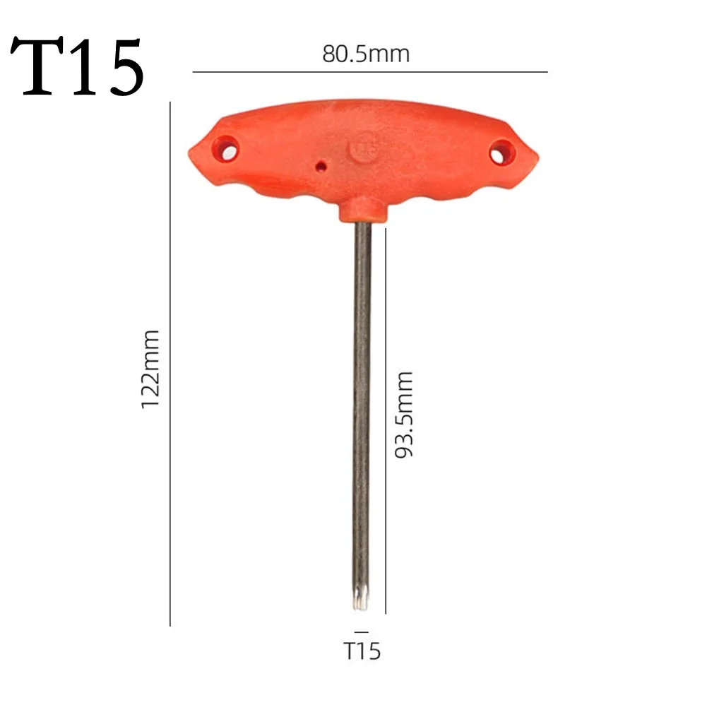1pc T6/T8/T15 Screw Driver T Shape Inner Spanner Screwdrivers Handle Repair Wrench For Small Appliances Maintenance