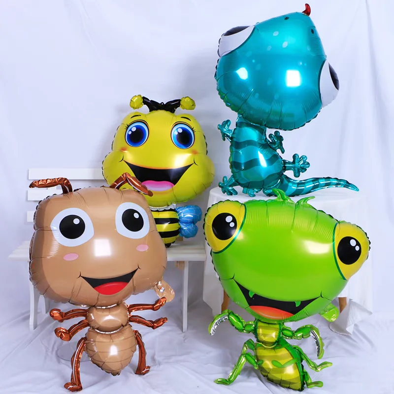 بالونات رقيقة من سلسلة الحشرات ، استحمام الطفل ، زينة حفلة عيد ميلاد ، نحل النمل ، فرس النملة ، الضفدع ، الخنفساء ، القواقع