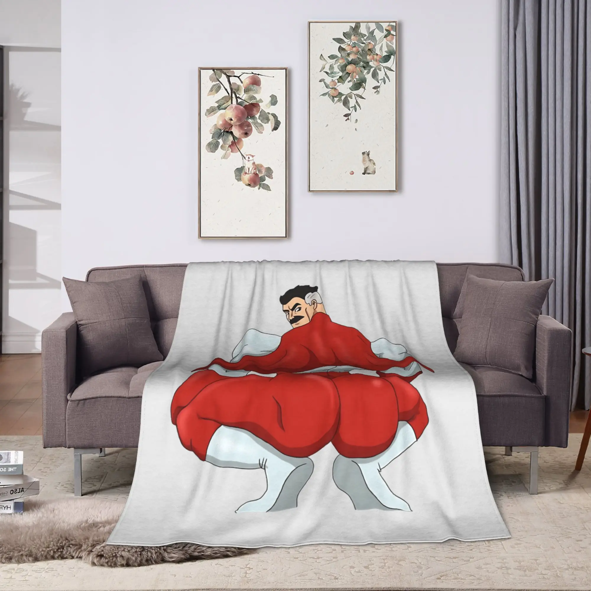Comic I-Invincible Hero Omni Man Warm Comfy Blankets  Pattern Travel Office Bedding Throws Living Room Sofa Bed Cover