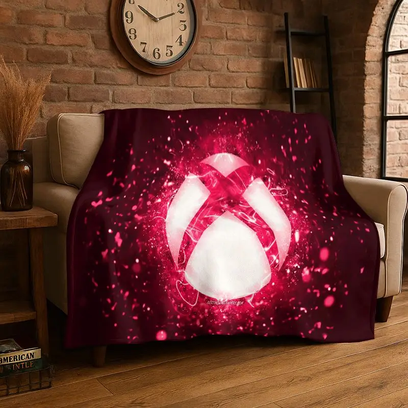 Coperta in flanella con logo r - Retro Gaming Logo recensione e prezzo