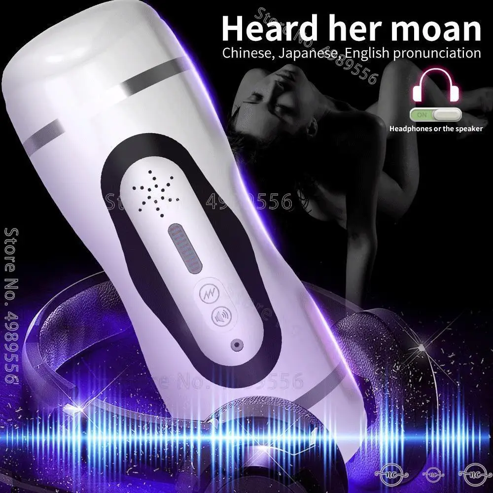 Automatic Electric Vibrator Heating Male Masturbator Cup Real Vagina Blowjob Sucking Pocket Pussy Adult Goods Sex Toys for Men