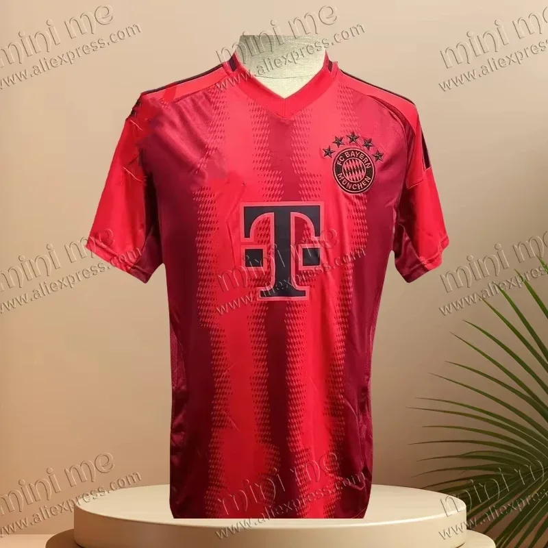 Bayern München 2425, Heim-Fans-Version für Herren und Damen, Fußball, kurzärmelig, Sport-Trainingskleidung, Motorrad, schnell trocknend