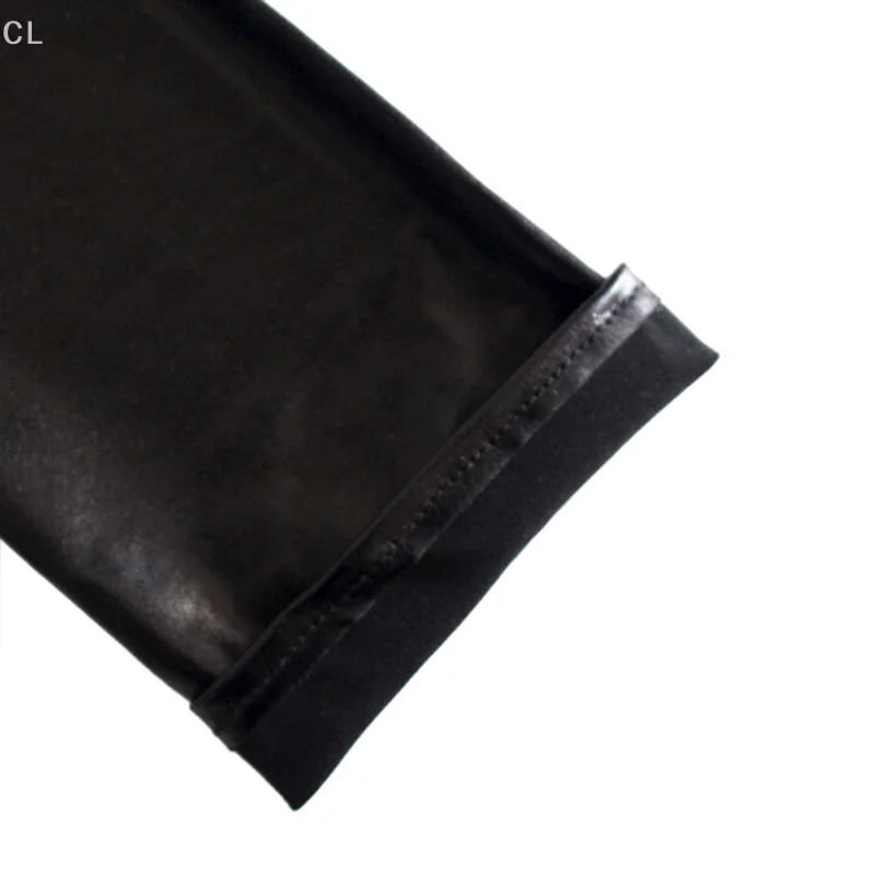 Zwarte strakke handschoenen Pole Dance Performance Handschoenen Show Punk Gothic Sexy Lakleer Lange Handschoenen Cosplay Kledingaccessoires